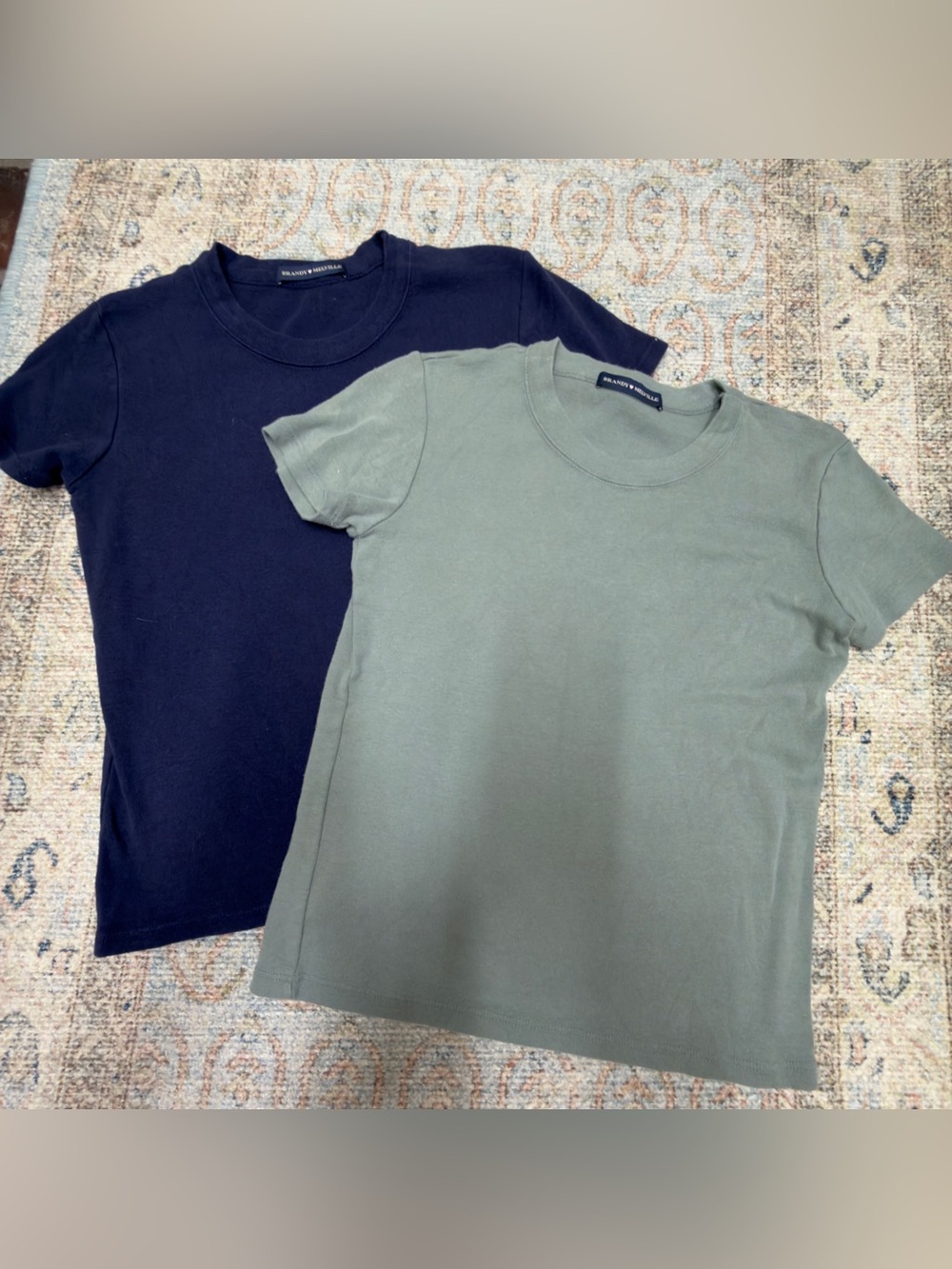 Bundle of 2 Brandy Melville crewneck Short-Sleeve Baby tees